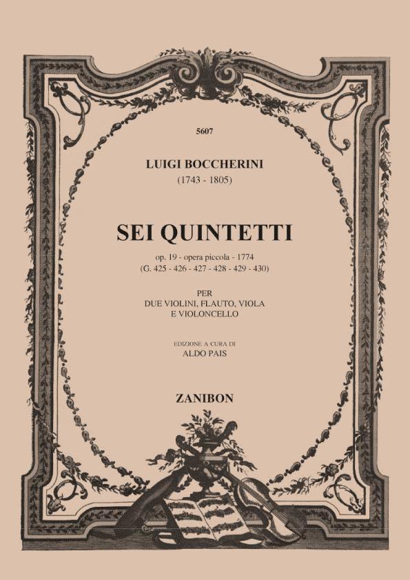 6 Quintetti, Op.19 (Score)