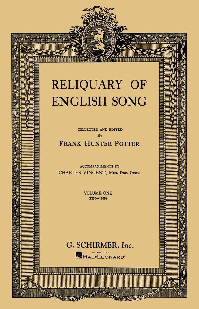 Reliquary of English Songs - Vol.1