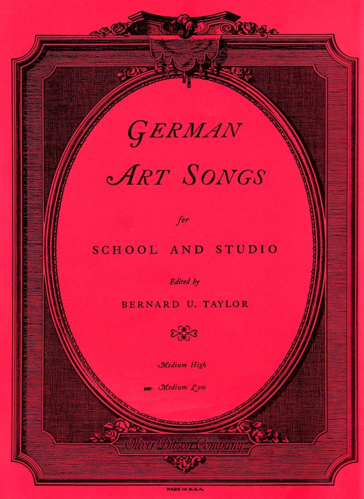 German art songs (Med.low)