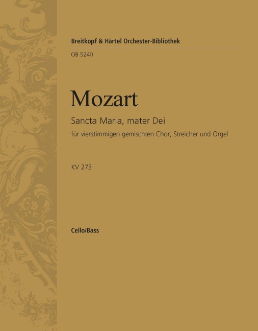 Sancta Maria, mater Dei, KV.273 (Cello/double bass)