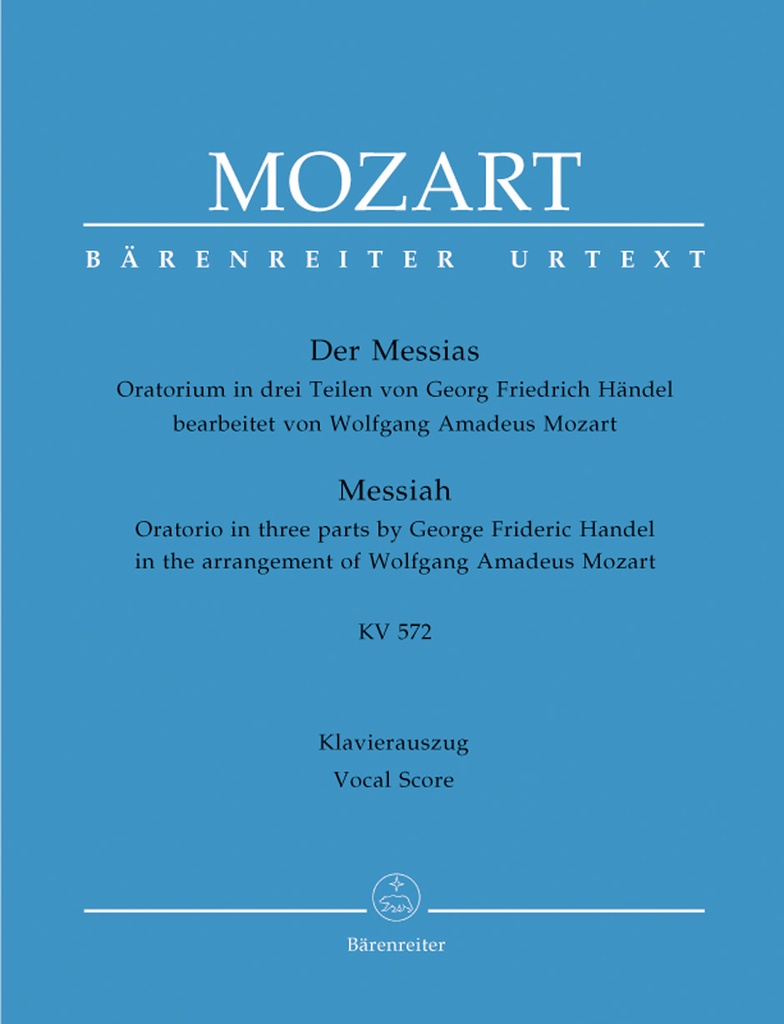 The Messiah, KV.572 (Vocal score - German)