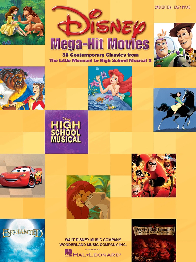 Disney Mega-Hit Movies (Easy piano)