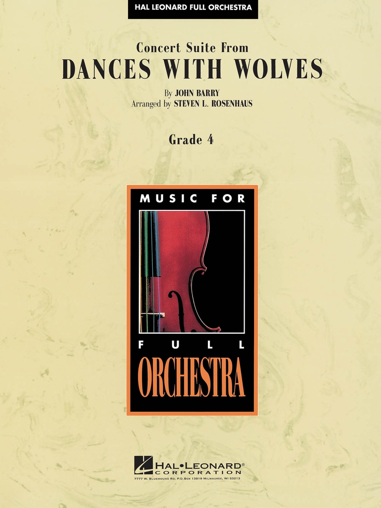 Concert Suite from Dances with Wolves (Score & parts)