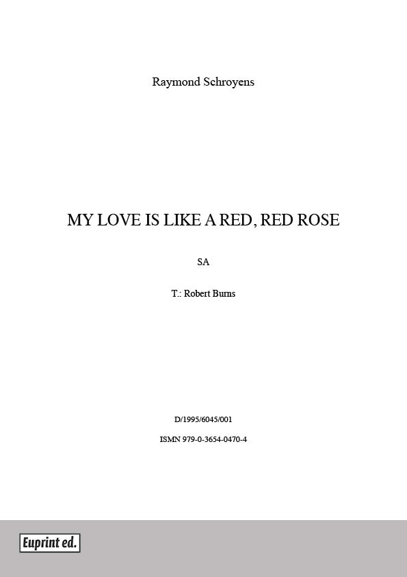 My Love is Like a Red Rose