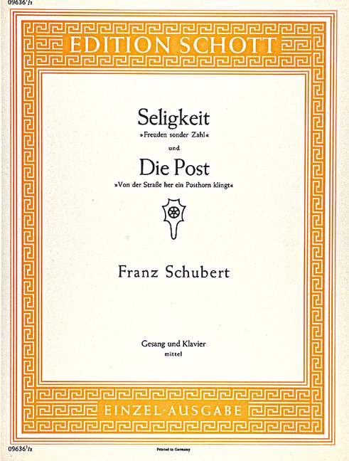 Seligkeit & Die Post, Op.89/13 (Mittel)