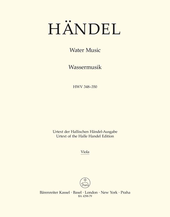 Water Music, HWV.348-350 (Viola part)