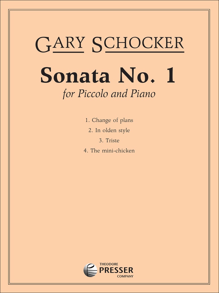 Sonata No.1 for piccolo