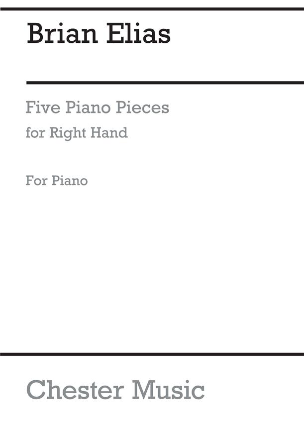 5 Piano pieces for the right hand