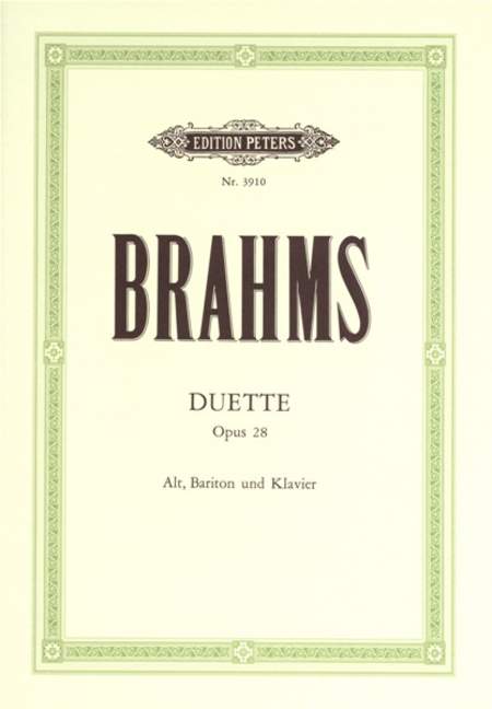 4 Duette fur Alt und Bariton, Op.28