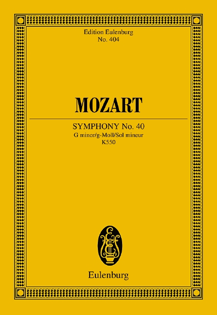 Symphony No.40, KV.550 (Study score)