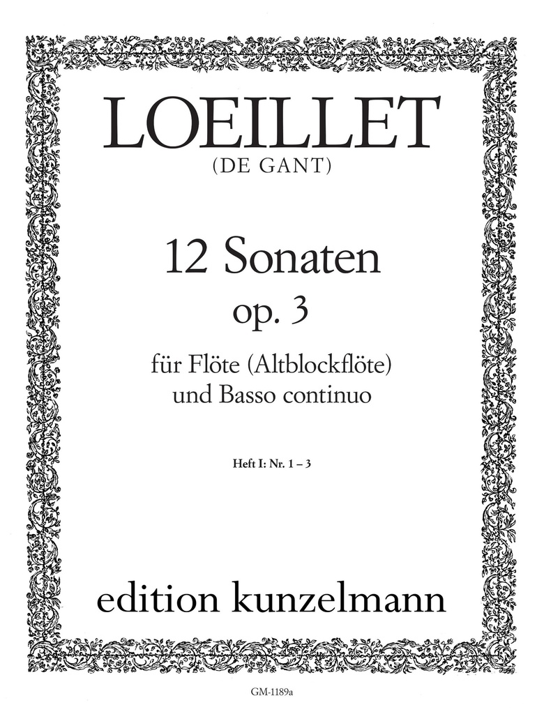 12 Sonaten, Op.3 - Vol.1 (Nos.1-3)