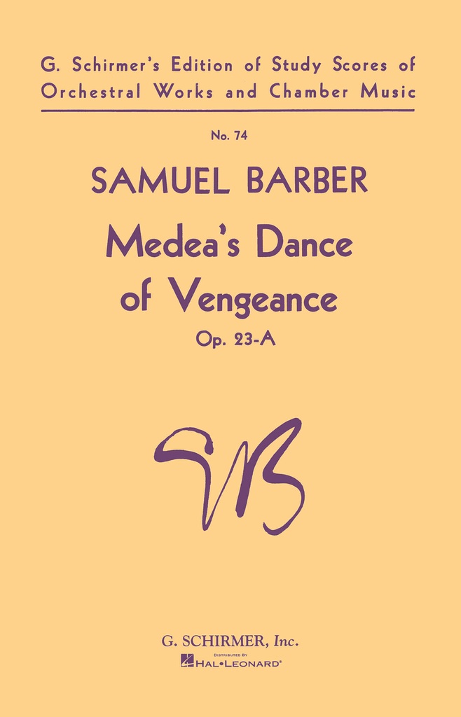 Medea's Dance and Vengeance (Study score)