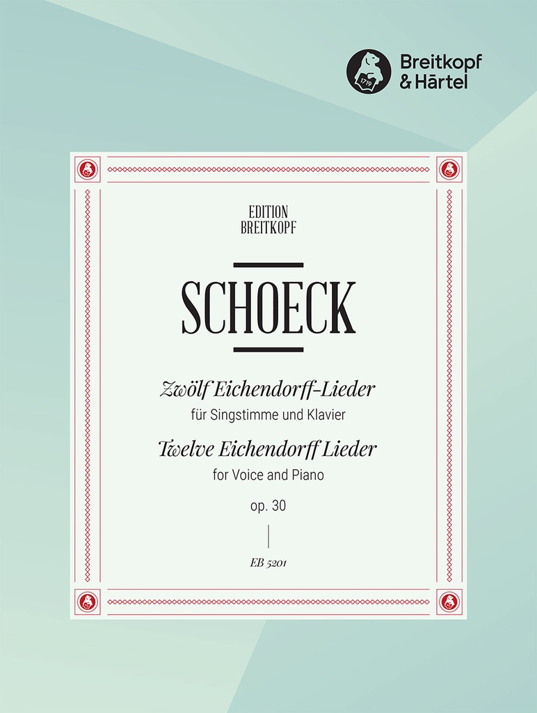 12 Eichendorff-Lieder, Op.30 (Medium voice)