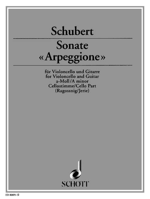 Sonate Arpeggione a-moll, D.821 (Cello part)