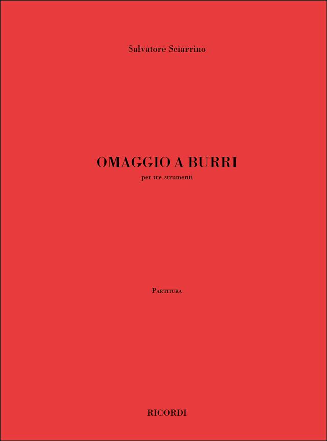 Omaggio a Burri (Partitura)