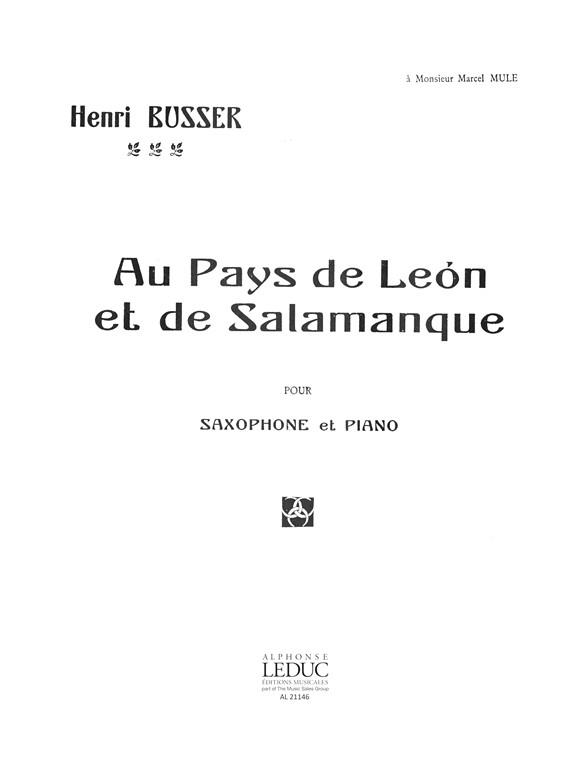 Au pays de Léon et de Salamanque, Op.116