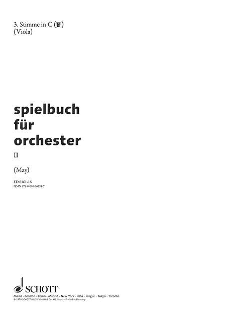 Spielbuch fur Orchester - 2 (3rd part Viola)