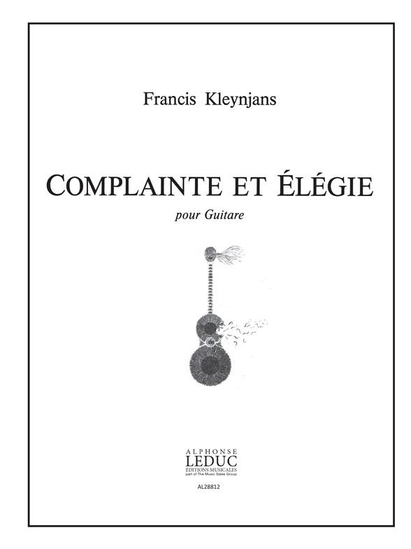 Complainte et élégie