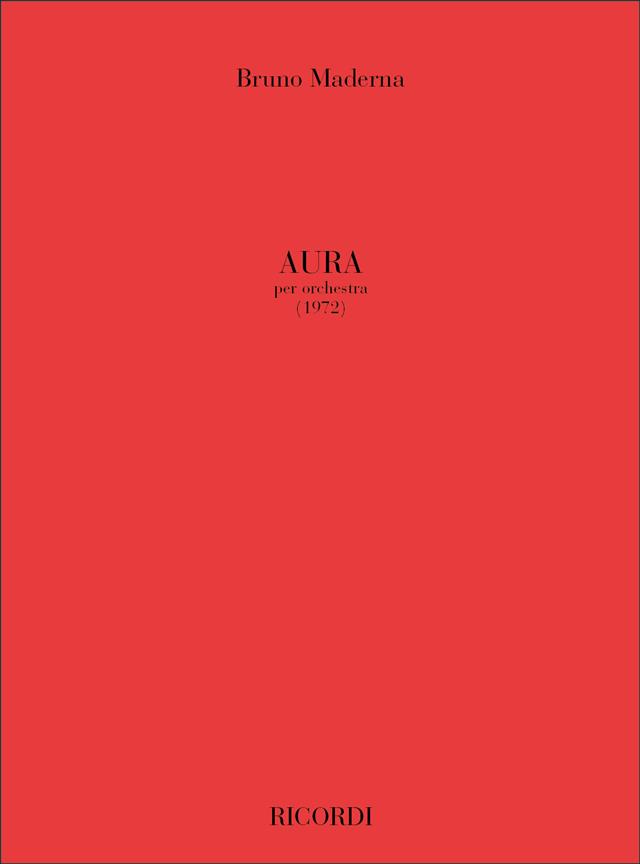 Aura per orchestra (Full score)