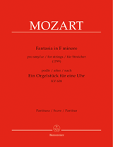 Fantasie für Streicher f-Moll (1799) (nach 'Ein Orgelstück für eine Uhr, KV.608') (Full score)