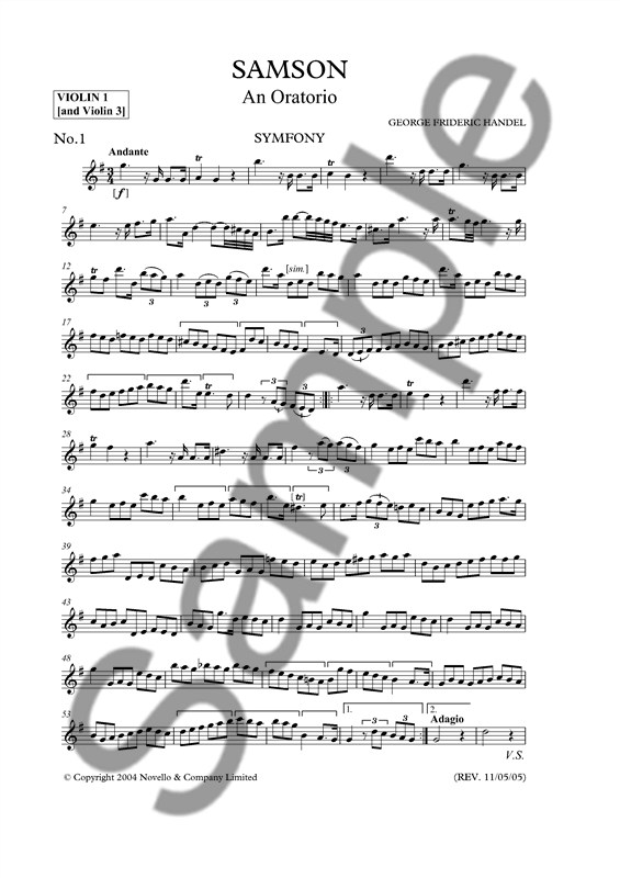 Samson (Vocal score)