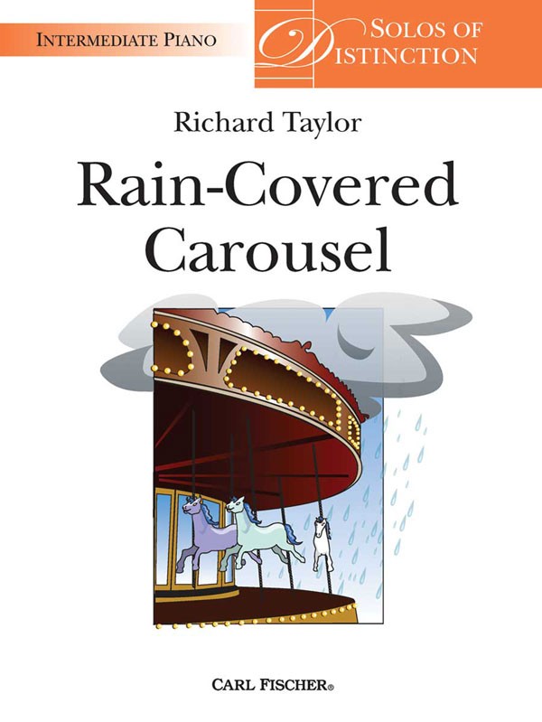 Rain-covered carousel