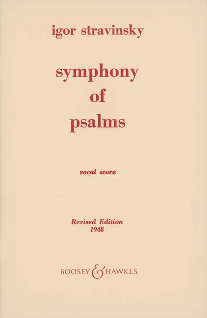 Symphonie of psalms (Piano reduction)