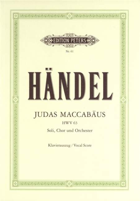 Judas Maccabaeus (Piano reduction) (Deutsch)