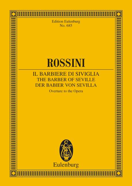 Ouverture Il barbiere di Siviglia (Study score)