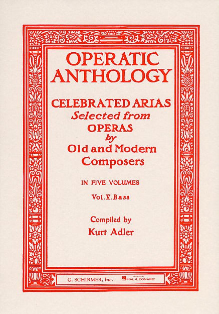 Operatic Anthology –- Vol.5 (Bass)