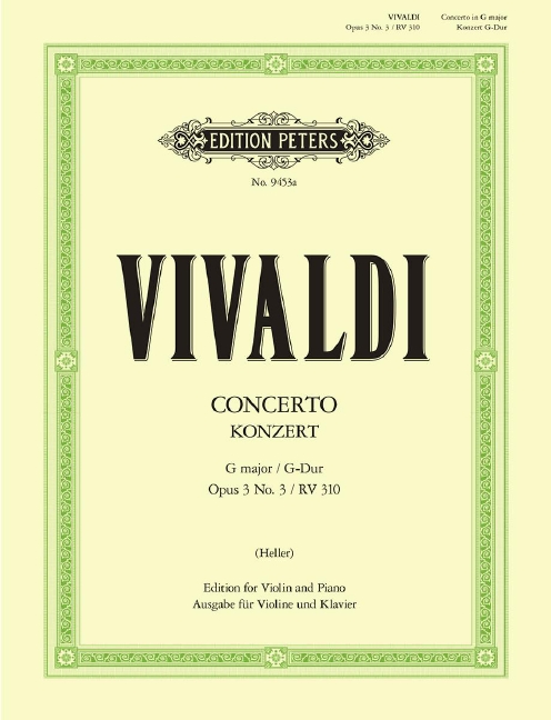 Violin concerto G major, Op.3 No.3 RV.310