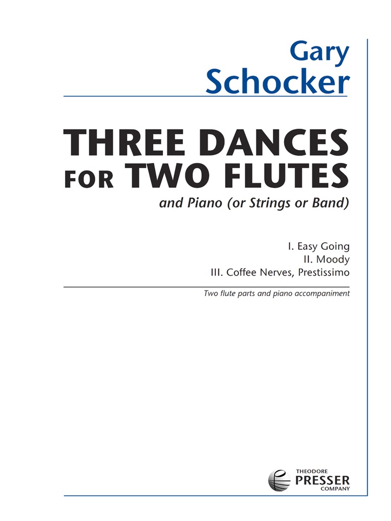 3 Dances for 2 Flutes