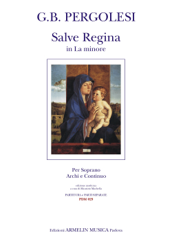 Salve Regina in la minore (Partitura e parti) (Soprano)