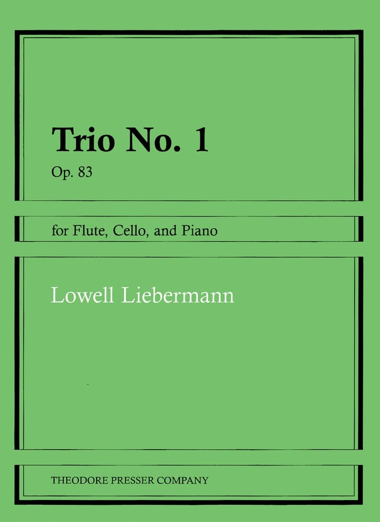 Trio no.1 for flute, cello and piano, Op.83