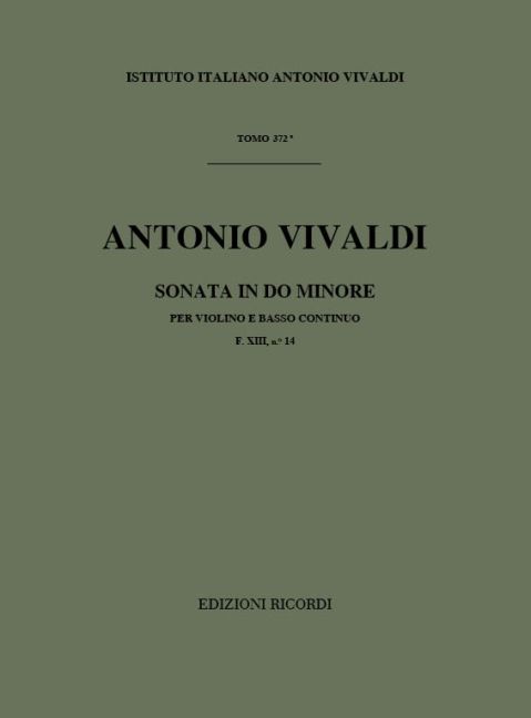 Sonate per violine e b.c. in c, F.XIII/14, RV.6