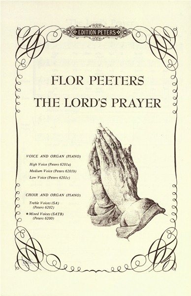 The Lord's prayer op.102e