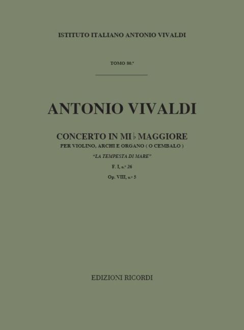 Concerto in ES, Op.8/5, RV.253, F.I.26 (Full score)