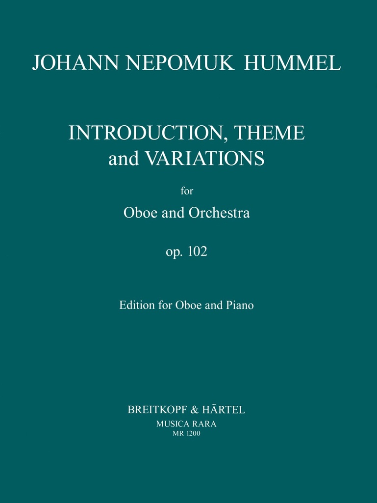 Introduction, Theme and Variations, Op.102 (Piano reduction)