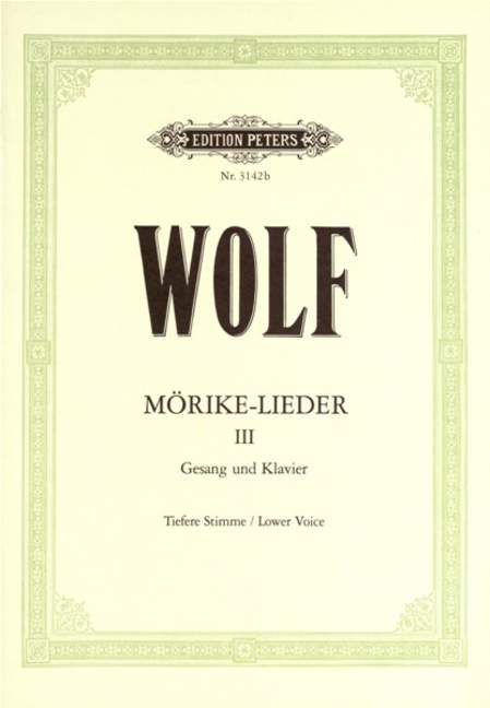 Morike-Lieder - Band 3 (Tiefe Stimme)