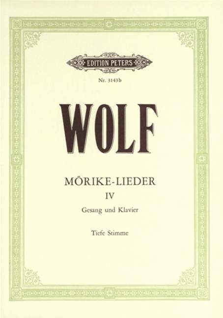 Morike-Lieder - Band 4 (Tiefe Stimme)