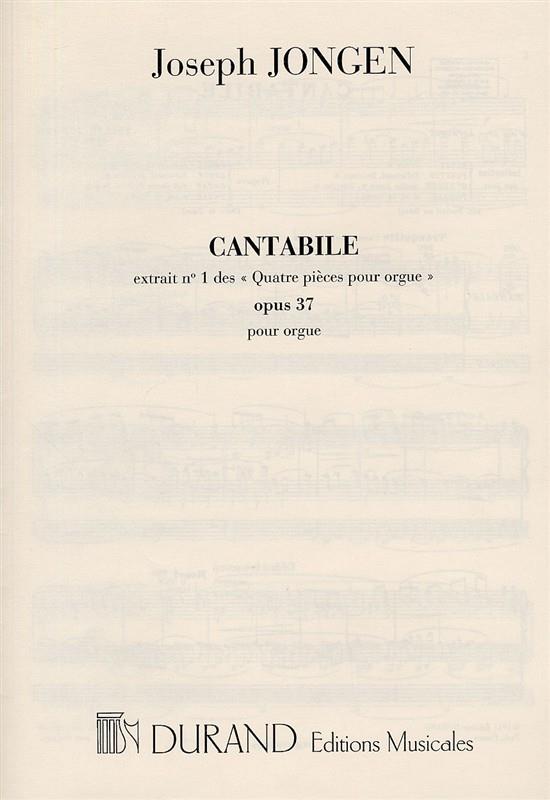 4 Pieces, Op.37/1 -  Cantabile