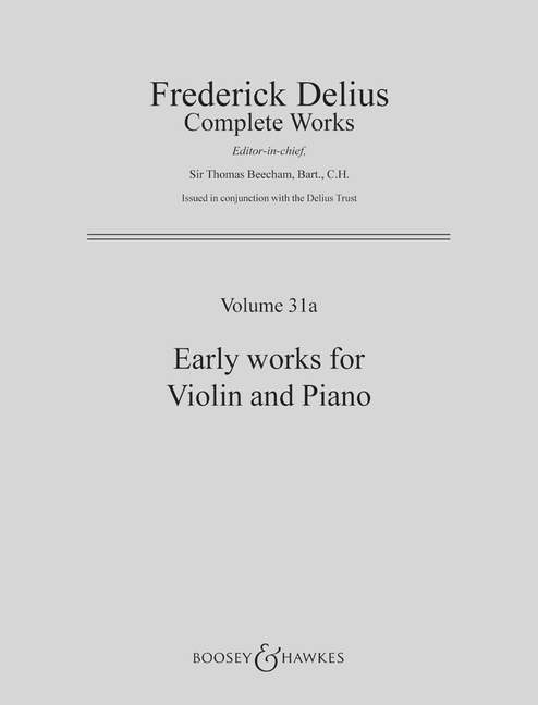 Early works for violin and piano