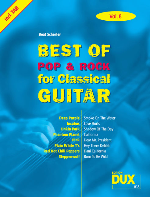 Best of Pop & Rock for Classical Guitar - Vol.8