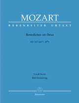 Benedictus sit Deus, KV.117 (Vocal score)