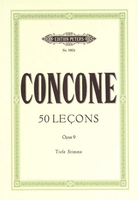 50 Lecons, Op.9 (Tiefe Stimme)