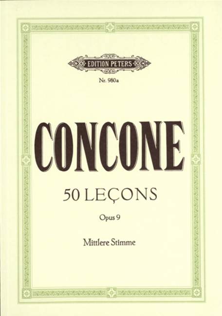 50 Lecons, Op.9 (Mittlere Stimme)