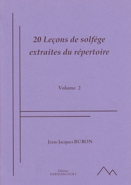 20 Leçons de Solfège Extraites du Répertoire en Clé de Sol (Solfège - Vol. 2)