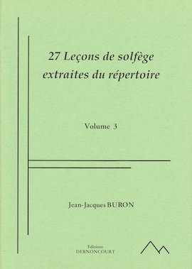 27 Leçons de Solfège Extraites du Répertoire en Clés de Sol et Fa Mélangées (Solfège - Vol. 3)