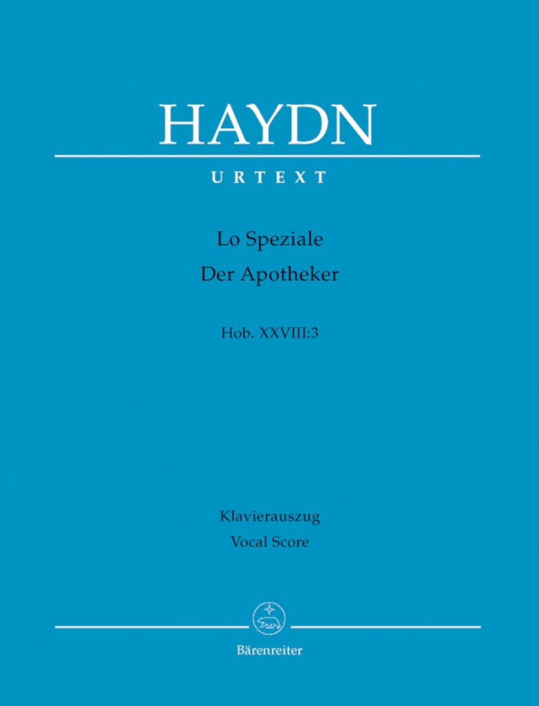 Lo Speziale - Der Apotheker, Hob.XXVIII:3 (Piano reduction)