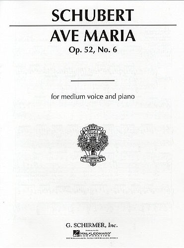 Ave Maria, Op.52/6 (Medium voice)